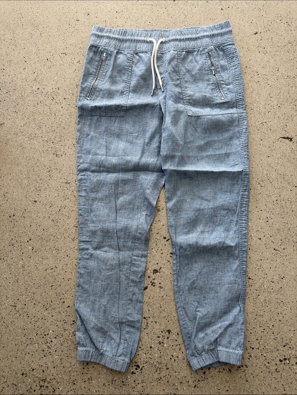 Athleta Cabo Linen Jogger Blue Size 8